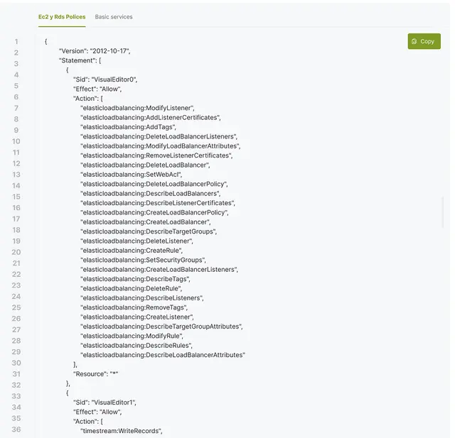 AWS Policies for C4C7OS Integration - imagen 1