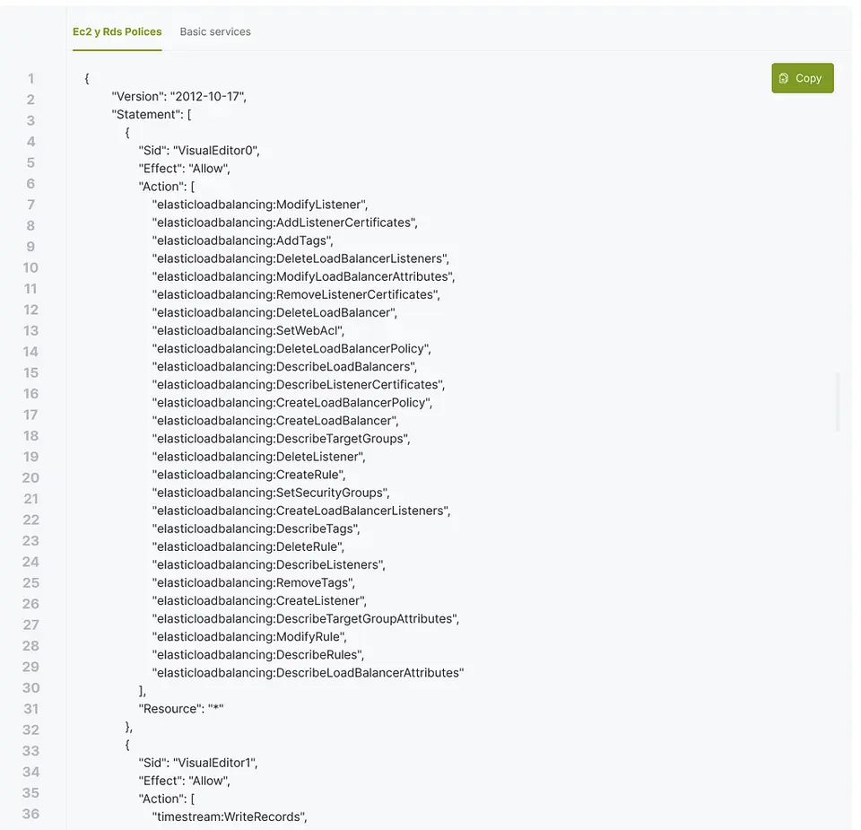 AWS Policies for C4C7OS Integration - imagen 1