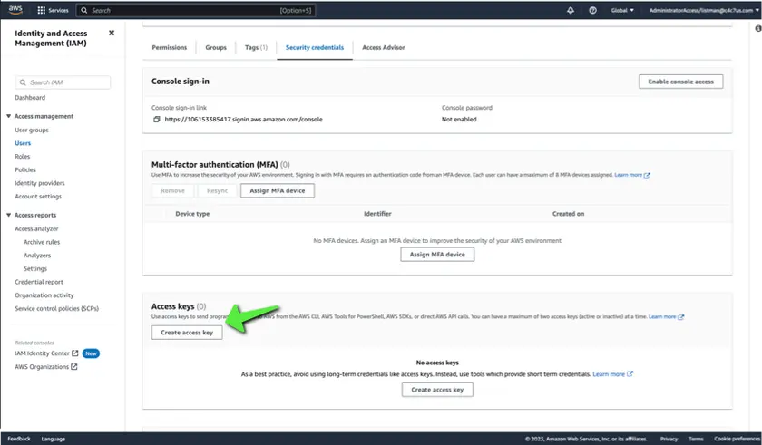 AWS Policies for C4C7OS Integration - imagen 18