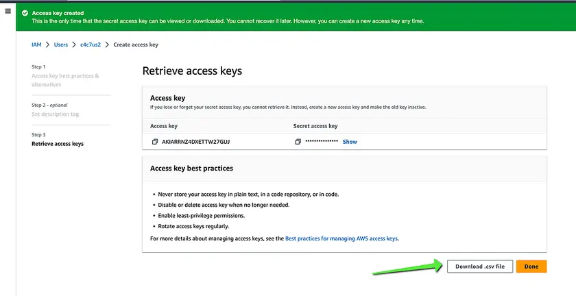 AWS Policies for C4C7OS Integration - imagen 21