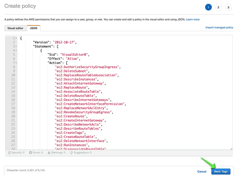 AWS Policies for C4C7OS Integration - imagen 5