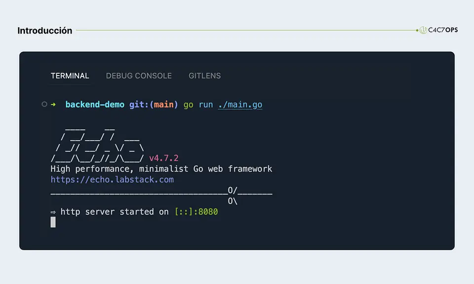 Desplegar un servicio backend HTTP en C4C7OPS - imagen 1