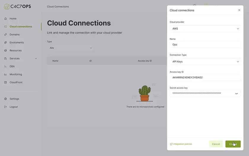 Guía de integración de un proveedor Git y servicios en la nube: Cómo utilizar AWS con C4C7OPS - imagen 8