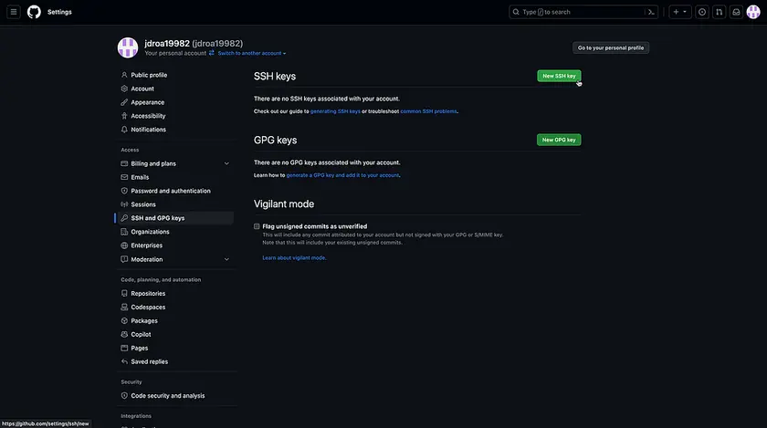 Vincular un proveedor Git con la consola de C4C7OPS - imagen 15